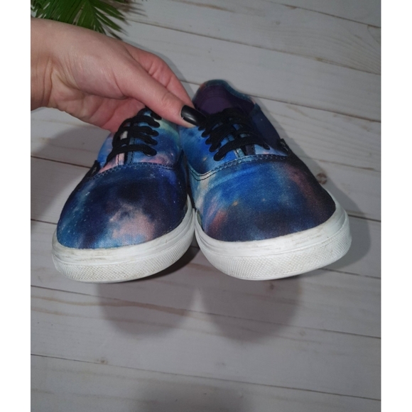 Authentic Galaxy Vans, Women's 7.5, Blue Purple Black - Picture 5 of 11